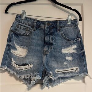 Hidden Jeans Distressed Denim Shorts size small
